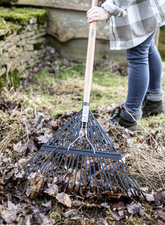 AMES Flat Tine Leaf Rake 24T - Carbon Steel - image 2