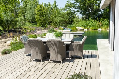Hazelmere Rectangle 6 Person Table set