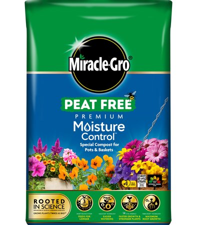 Miracle-Gro® Peat Free Premium Moisture Control™ Compost Pots & Baskets