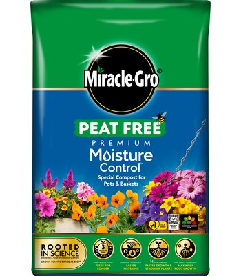 Miracle-Gro® Peat Free Premium Moisture Control™ Compost Pots & Baskets