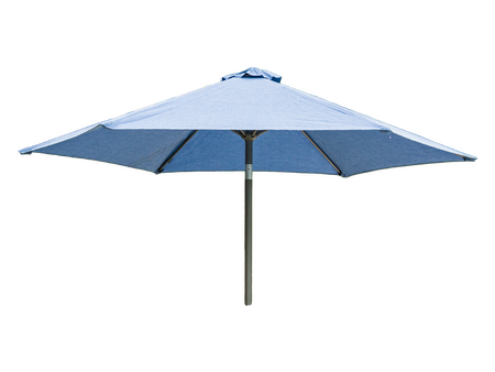 Round Aluminium Parasol with Tilt 2.5m (Blue)