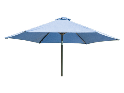 Round Aluminium Parasol with Tilt 2.5m (Blue)